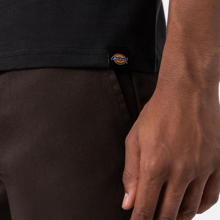 Heren Dickies Cleveland grafisch T-shirt met korte mouwen zwart (kbk) kleding 6F0X848