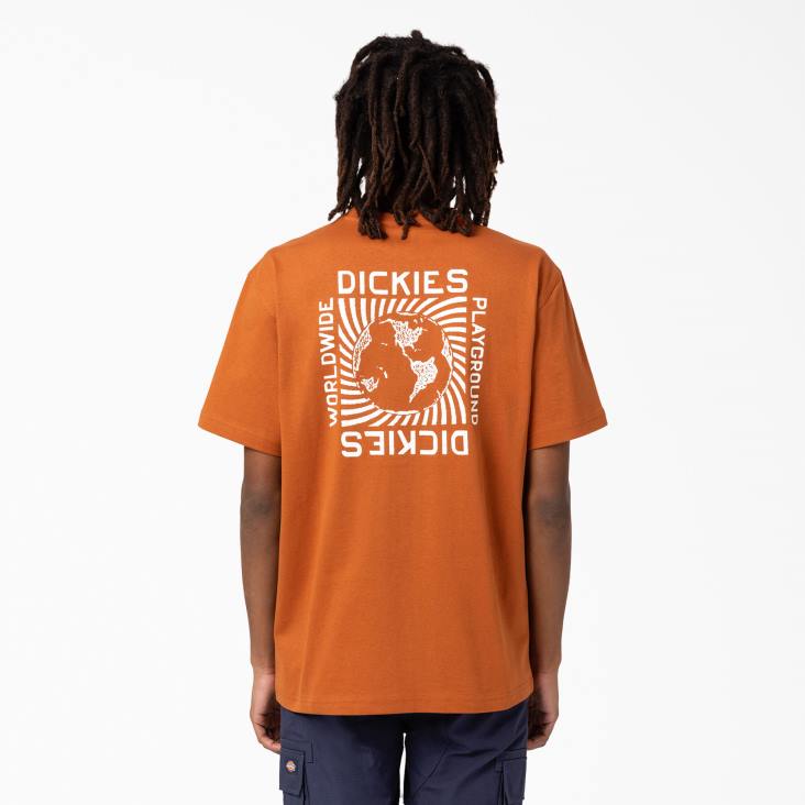 Heren Dickies Marbury T-shirt met korte mouwen peperkoek bruin (ie) kleding 6F0X801