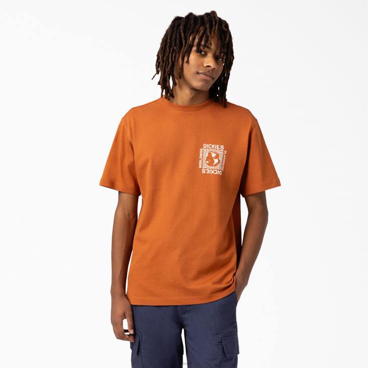 Heren Dickies Marbury T-shirt met korte mouwen peperkoek bruin (ie) kleding 6F0X801