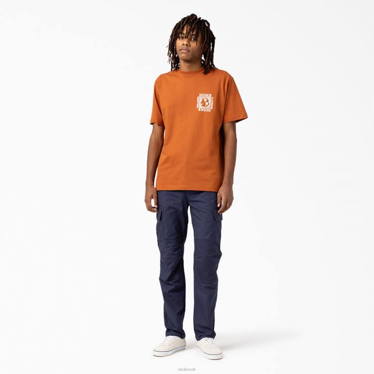 Heren Dickies Marbury T-shirt met korte mouwen peperkoek bruin (ie) kleding 6F0X801