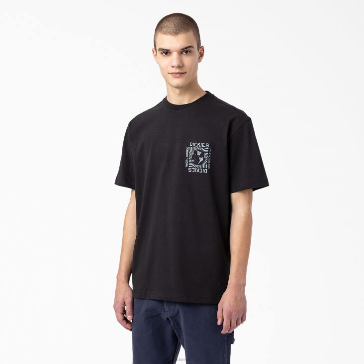 Heren Dickies Marbury T-shirt met korte mouwen zwart (bk) kleding 6F0X800