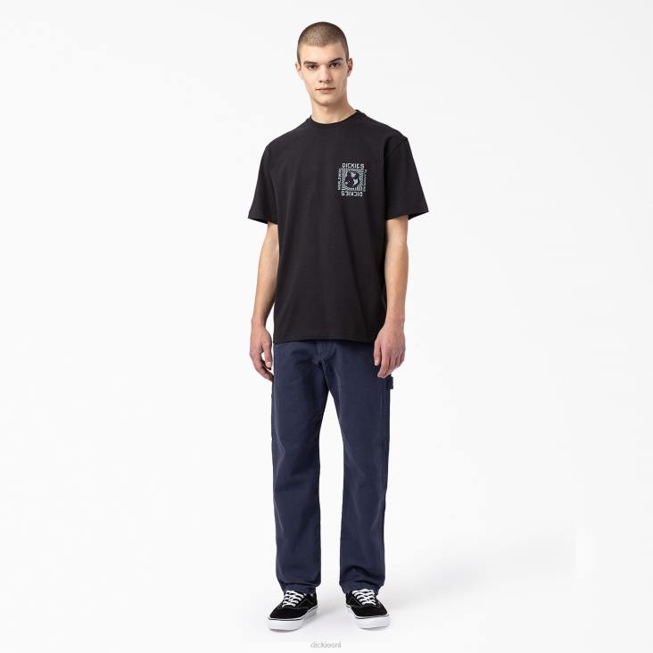 Heren Dickies Marbury T-shirt met korte mouwen zwart (bk) kleding 6F0X800