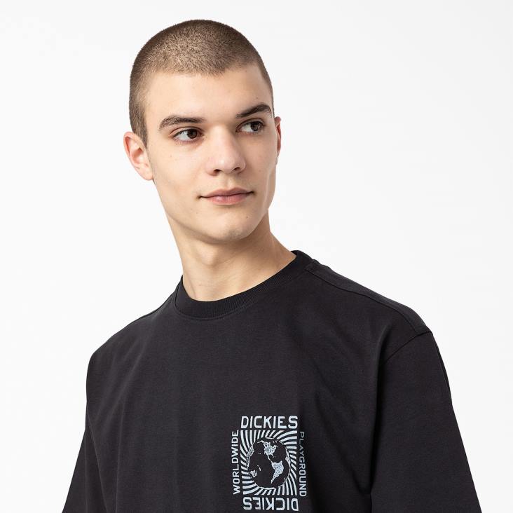 Heren Dickies Marbury T-shirt met korte mouwen zwart (bk) kleding 6F0X800