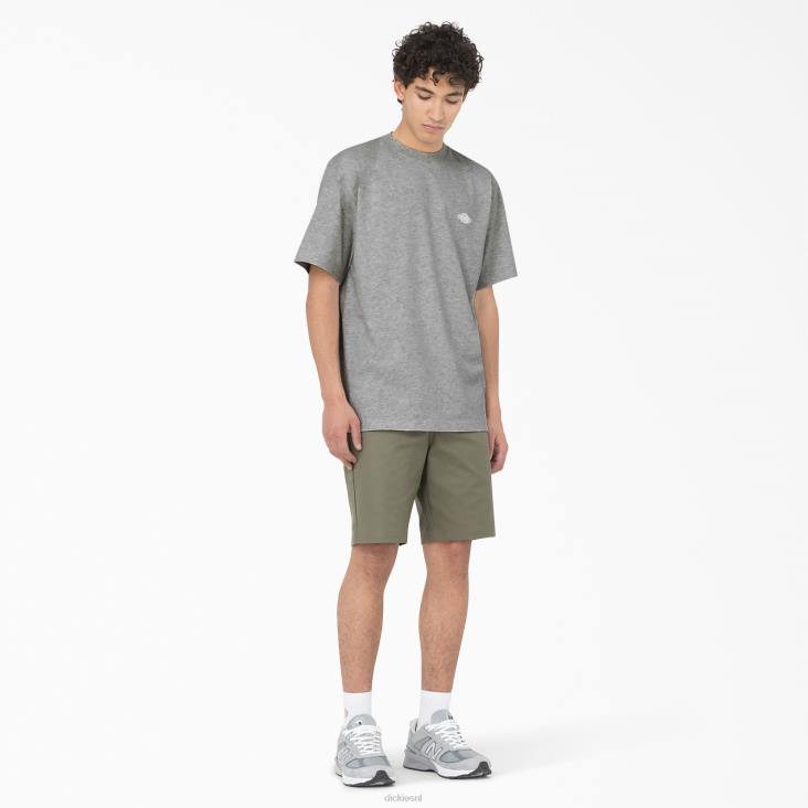 Heren Dickies Summerdale T-shirt met korte mouwen grijs gespikkeld (hg) kleding 6F0X582