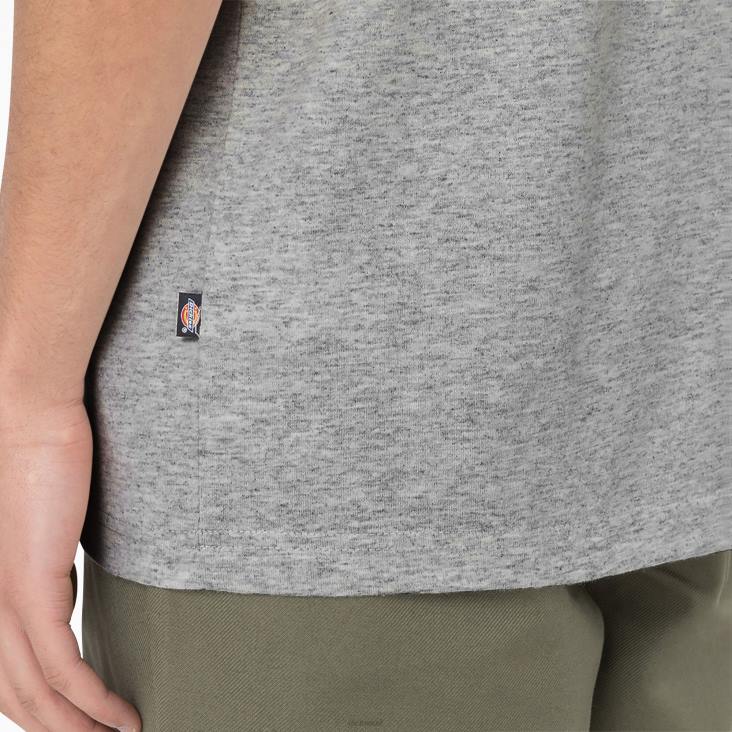 Heren Dickies Summerdale T-shirt met korte mouwen grijs gespikkeld (hg) kleding 6F0X582