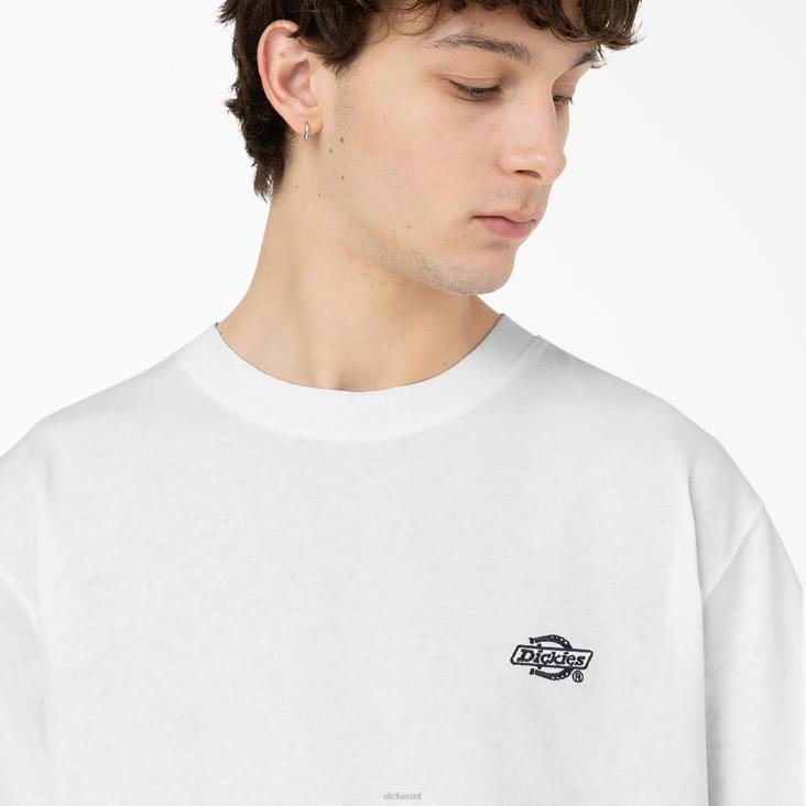 Heren Dickies Summerdale T-shirt met korte mouwen wit (wh) kleding 6F0X583