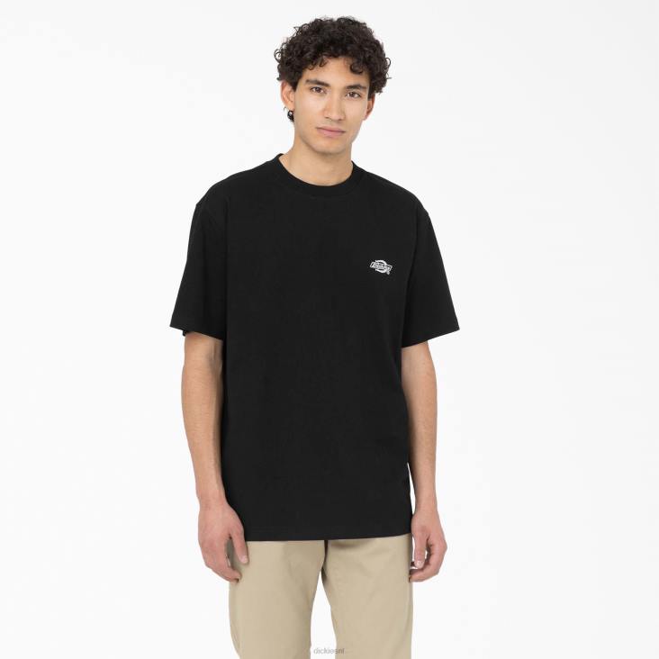 Heren Dickies Summerdale T-shirt met korte mouwen zwart (bkx) kleding 6F0X579
