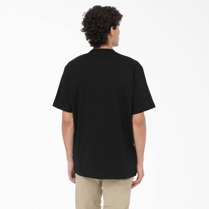 Heren Dickies Summerdale T-shirt met korte mouwen zwart (bkx) kleding 6F0X579
