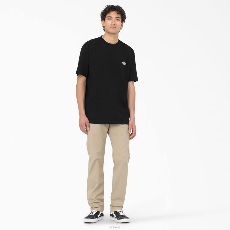 Heren Dickies Summerdale T-shirt met korte mouwen zwart (bkx) kleding 6F0X579