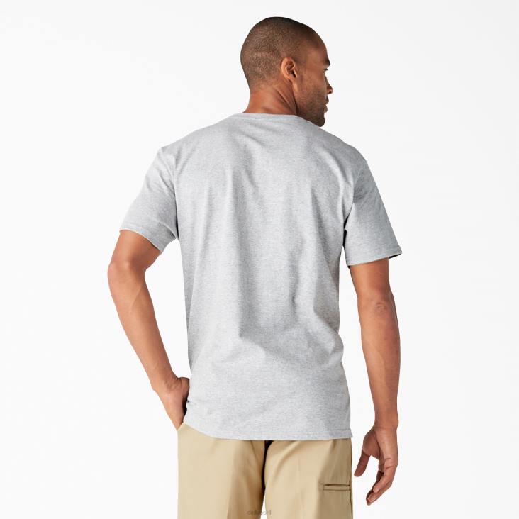 Heren Dickies T-shirt met korte mouwen en een relaxte pasvorm grijs gespikkeld (hg) kleding 6F0X844