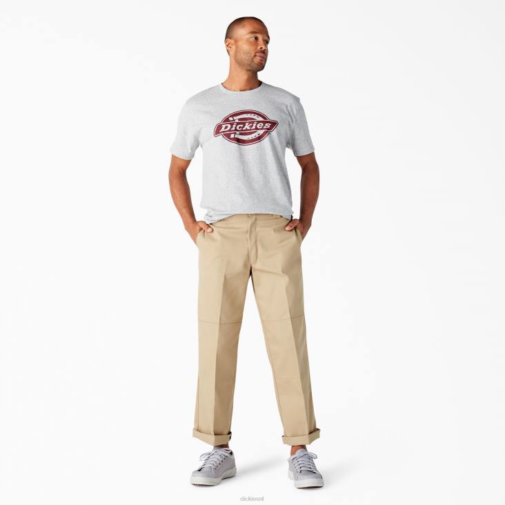 Heren Dickies T-shirt met korte mouwen en een relaxte pasvorm grijs gespikkeld (hg) kleding 6F0X844