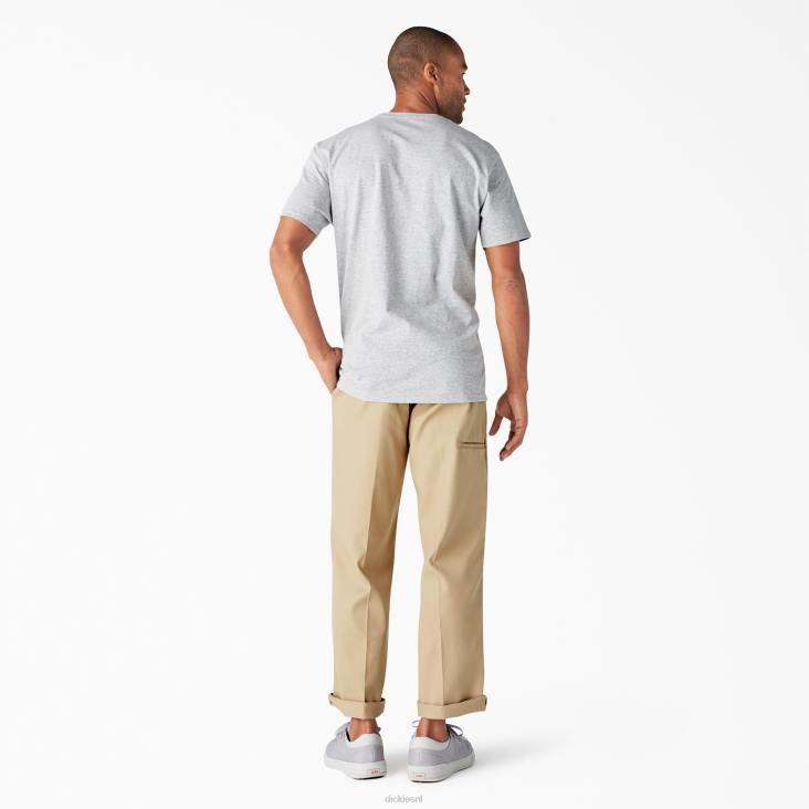 Heren Dickies T-shirt met korte mouwen en een relaxte pasvorm grijs gespikkeld (hg) kleding 6F0X844