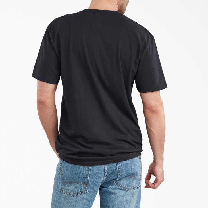 Heren Dickies T-shirt met korte mouwen en een relaxte pasvorm zwart (bk) kleding 6F0X840