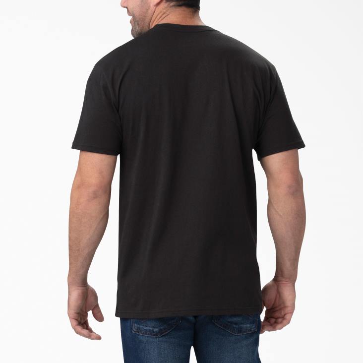 Heren Dickies T-shirt met korte mouwen en een relaxte pasvorm zwart/wit (bkwh) kleding 6F0X841
