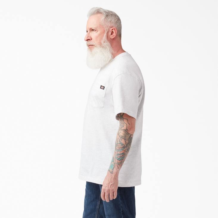 Heren Dickies T-shirt met korte mouwen en lichtgewicht zak asgrijs (ag) kleding 6F0X572