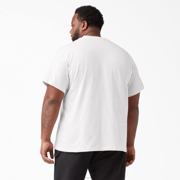 Heren Dickies T-shirt met korte mouwen en lichtgewicht zak asgrijs (ag) kleding 6F0X572