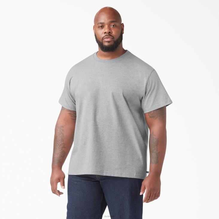 Heren Dickies T-shirt met korte mouwen grijs gespikkeld (hg) kleding 6F0X633