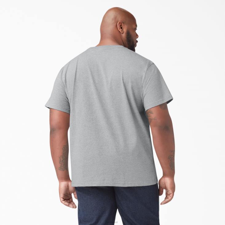 Heren Dickies T-shirt met korte mouwen grijs gespikkeld (hg) kleding 6F0X633