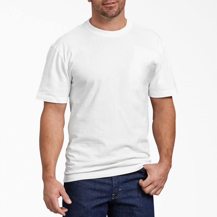 Heren Dickies T-shirt met korte mouwen wit (wh) kleding 6F0X634