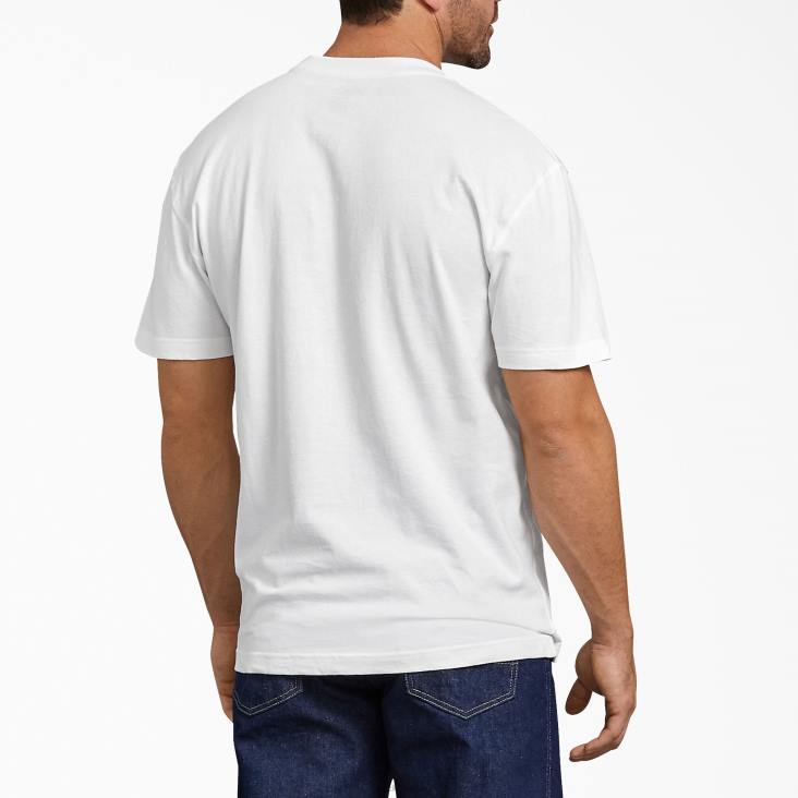 Heren Dickies T-shirt met korte mouwen wit (wh) kleding 6F0X634