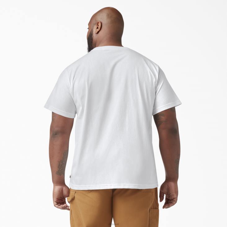 Heren Dickies T-shirt met korte mouwen wit (wh) kleding 6F0X634