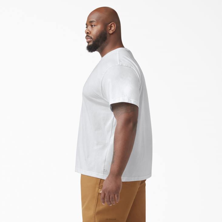 Heren Dickies T-shirt met korte mouwen wit (wh) kleding 6F0X634