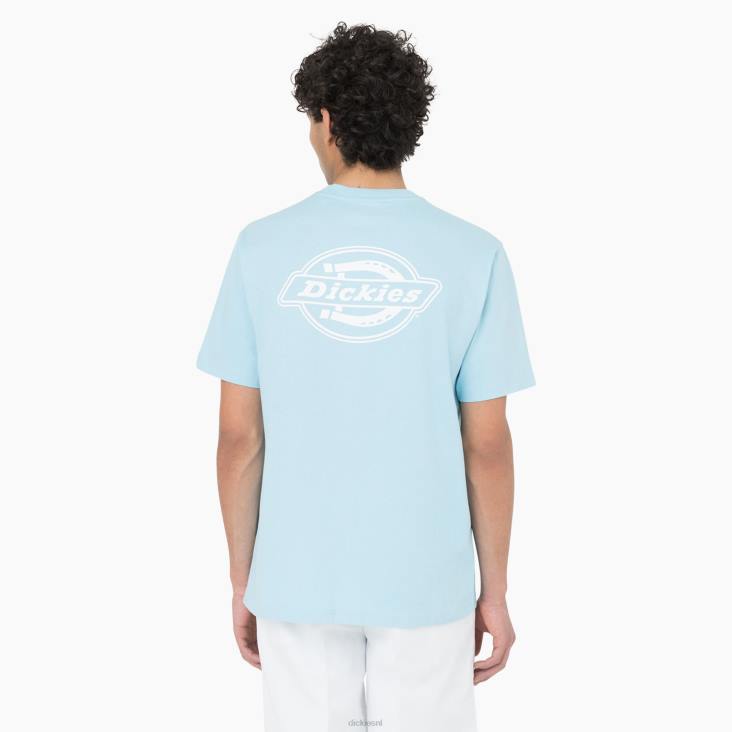 Heren Dickies T-shirt met logo op de achterkant hemelsblauw (su9) kleding 6F0X751