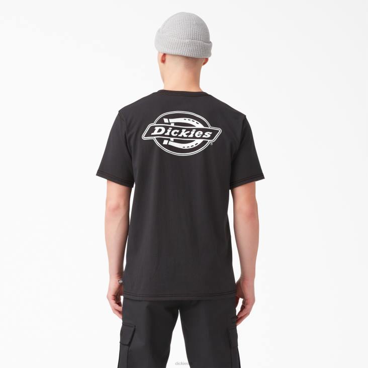 Heren Dickies T-shirt met logo op de achterkant zwart (kbk) kleding 6F0X749