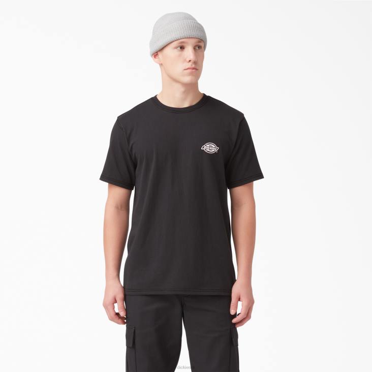 Heren Dickies T-shirt met logo op de achterkant zwart (kbk) kleding 6F0X749