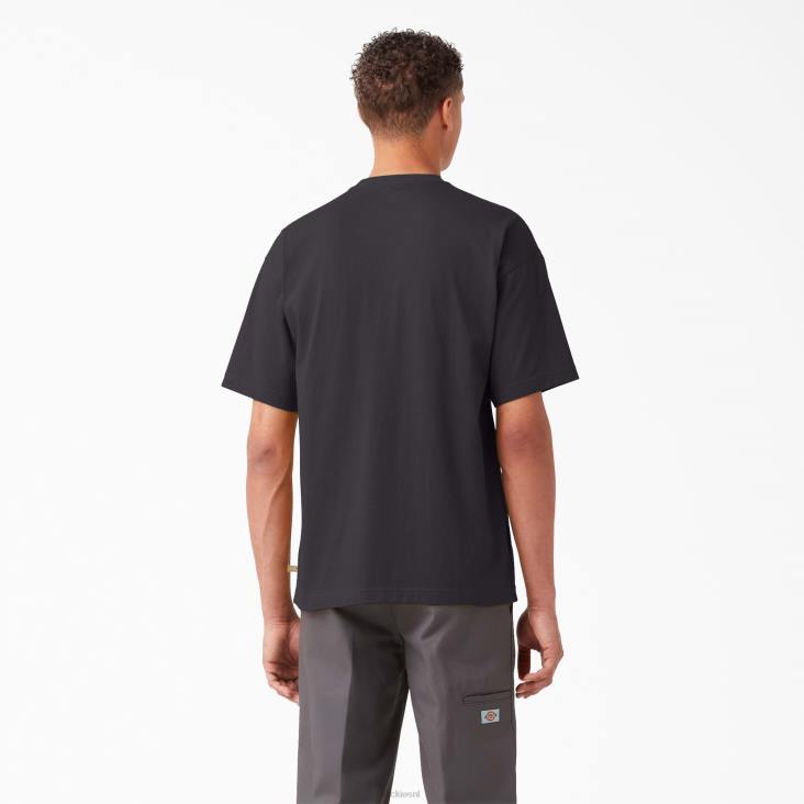 Heren Dickies T-shirt met logozak op de borst zwart (kbk) kleding 6F0X896