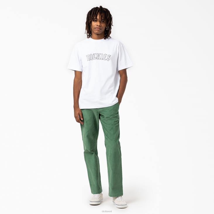 Heren Dickies Union Springs T-shirt met korte mouwen wit (wh) kleding 6F0X799