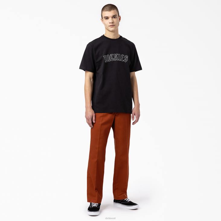 Heren Dickies Union Springs T-shirt met korte mouwen zwart (bk) kleding 6F0X797