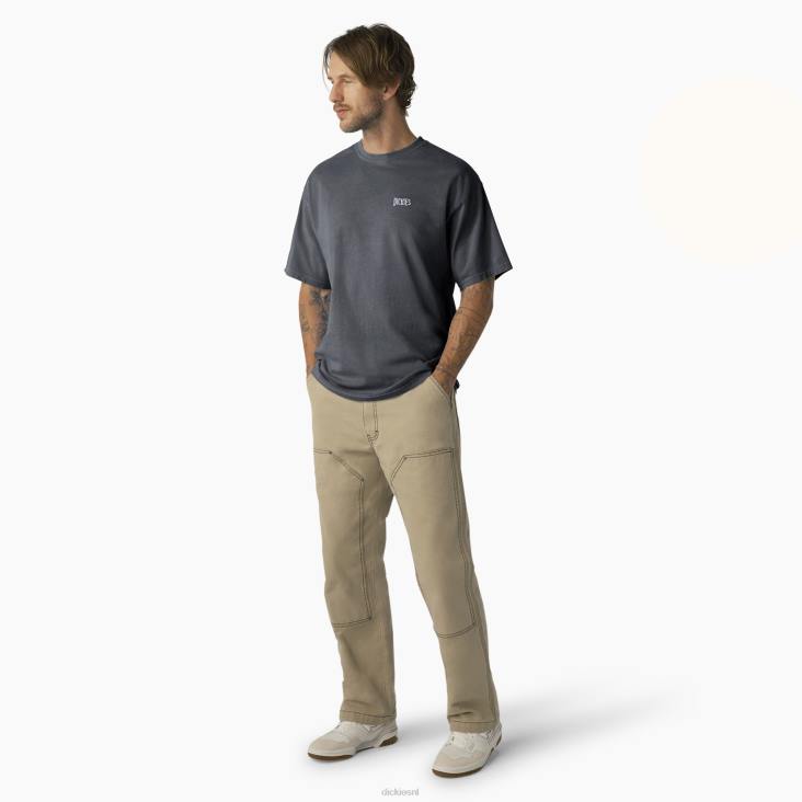 Heren Dickies bandon t-shirt met korte mouwen zwarte pigmentwas (bwg) kleding 6F0X789