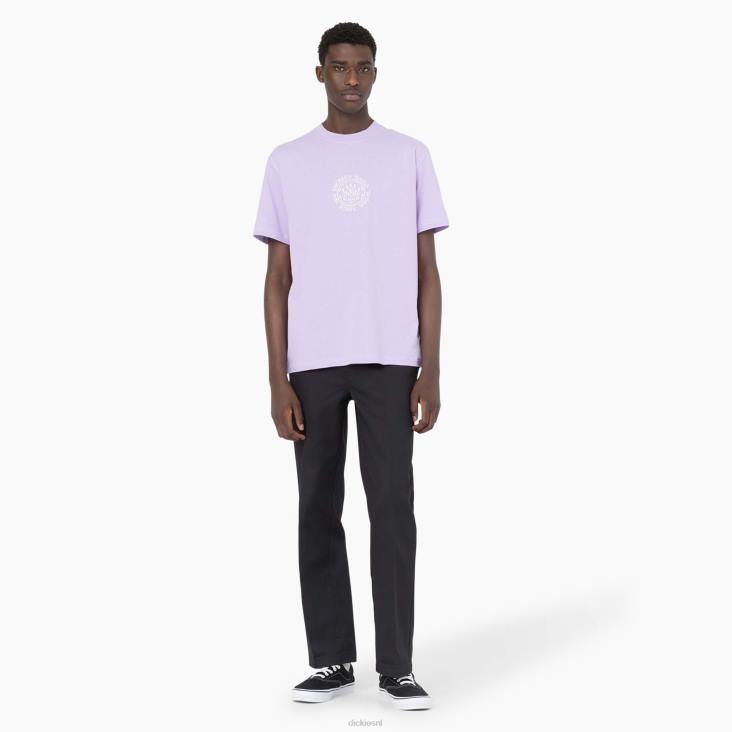 Heren Dickies beavertown t-shirt met korte mouwen paarse roos (ur2) kleding 6F0X875