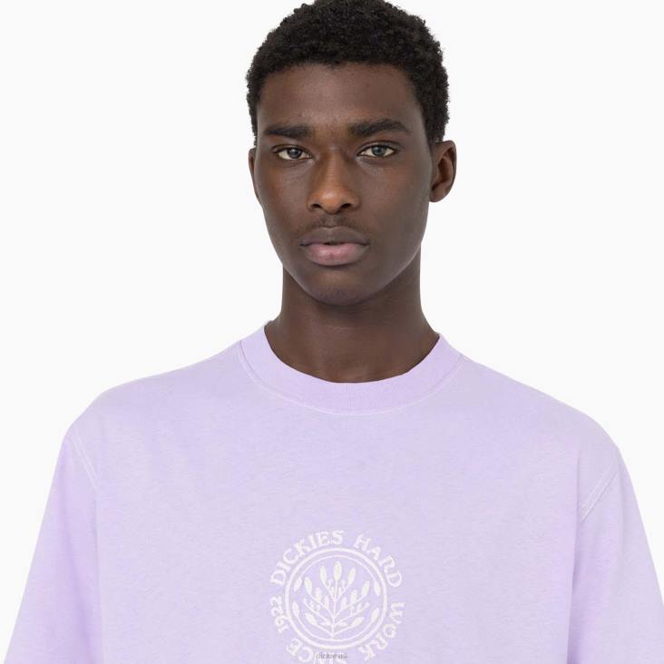 Heren Dickies beavertown t-shirt met korte mouwen paarse roos (ur2) kleding 6F0X875
