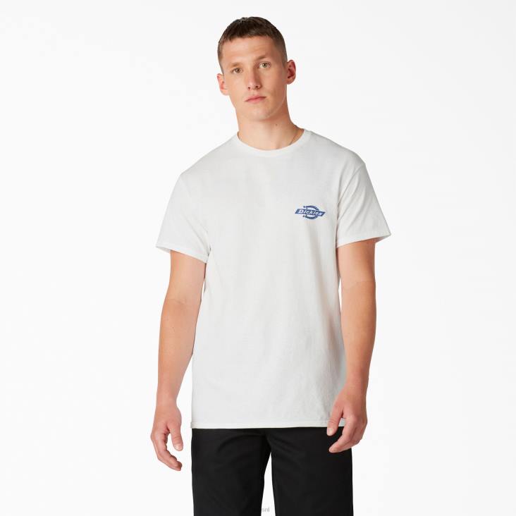 Heren Dickies erfgoed grafisch t-shirt wit (wh) kleding 6F0X905