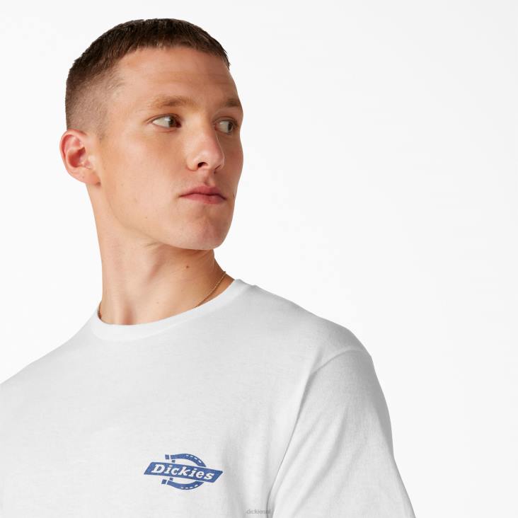 Heren Dickies erfgoed grafisch t-shirt wit (wh) kleding 6F0X905
