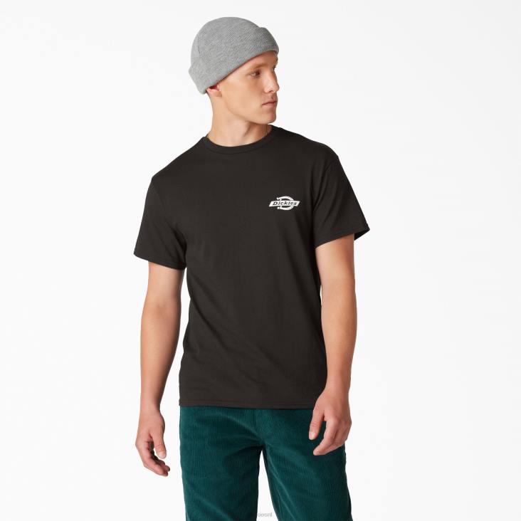 Heren Dickies erfgoed grafisch t-shirt zwart (bk) kleding 6F0X903