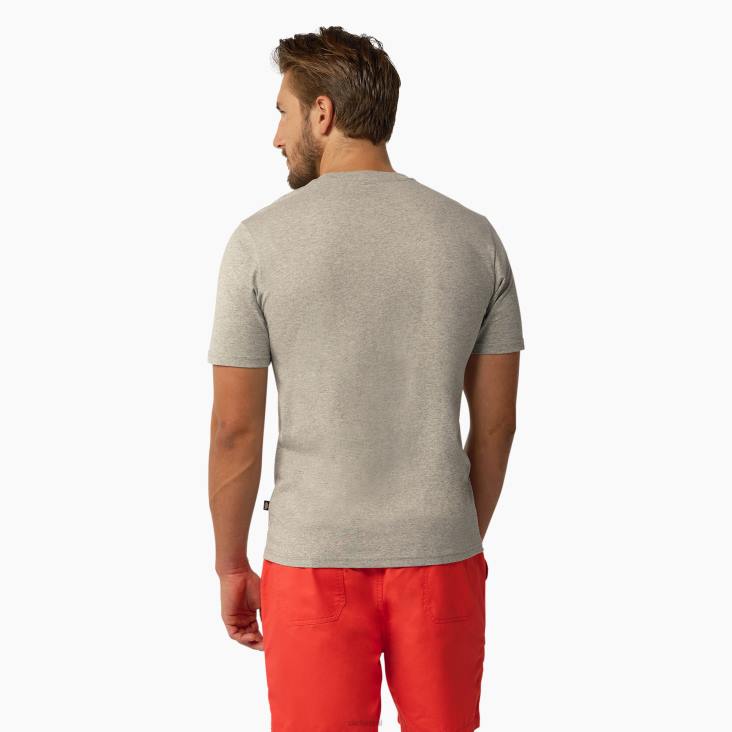 Heren Dickies esdoorn t-shirt met korte mouwen grijs gespikkeld (hg) kleding 6F0X819