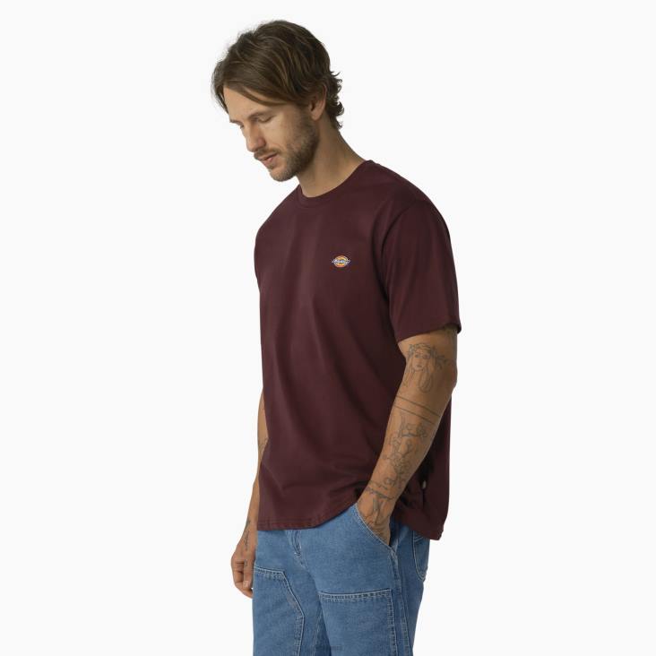 Heren Dickies esdoorn t-shirt met korte mouwen kastanjebruin (meneer) kleding 6F0X820