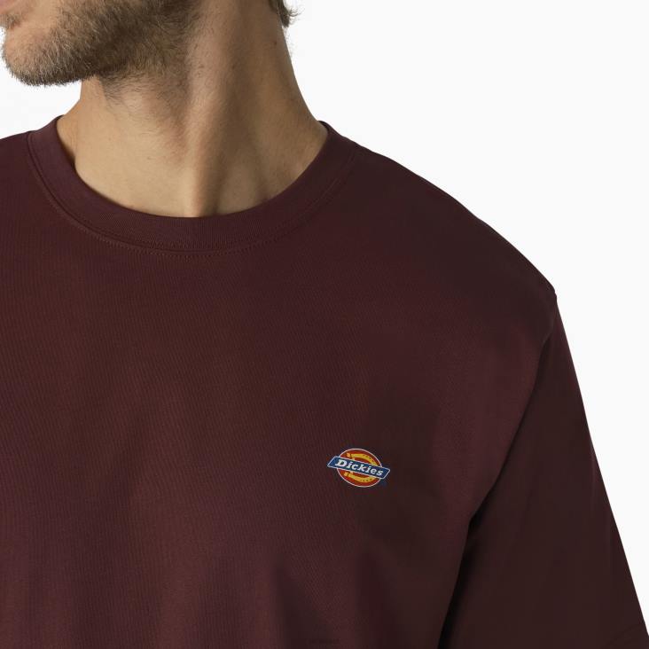 Heren Dickies esdoorn t-shirt met korte mouwen kastanjebruin (meneer) kleding 6F0X820