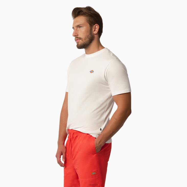 Heren Dickies esdoorn t-shirt met korte mouwen wit (wh) kleding 6F0X823