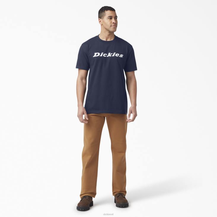 Heren Dickies grafisch T-shirt met korte mouwen en woordmerk inkt marine (ik) kleding 6F0X814
