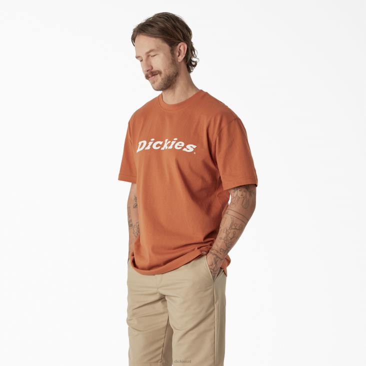 Heren Dickies grafisch T-shirt met korte mouwen en woordmerk koper (mede) kleding 6F0X811