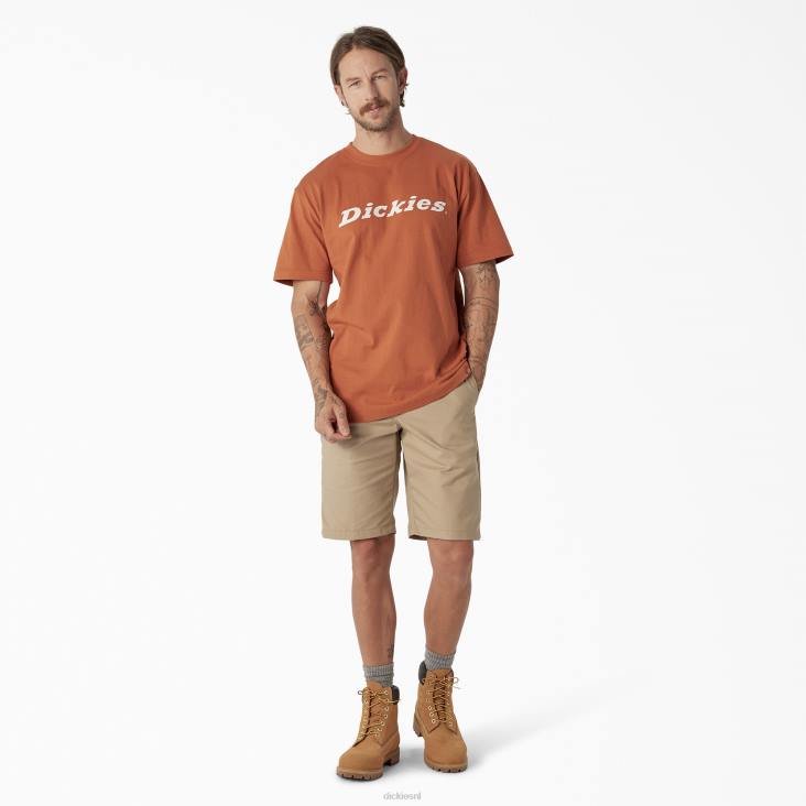 Heren Dickies grafisch T-shirt met korte mouwen en woordmerk koper (mede) kleding 6F0X811