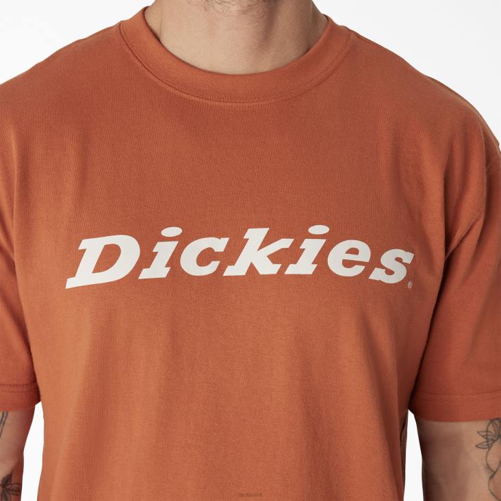 Heren Dickies grafisch T-shirt met korte mouwen en woordmerk koper (mede) kleding 6F0X811