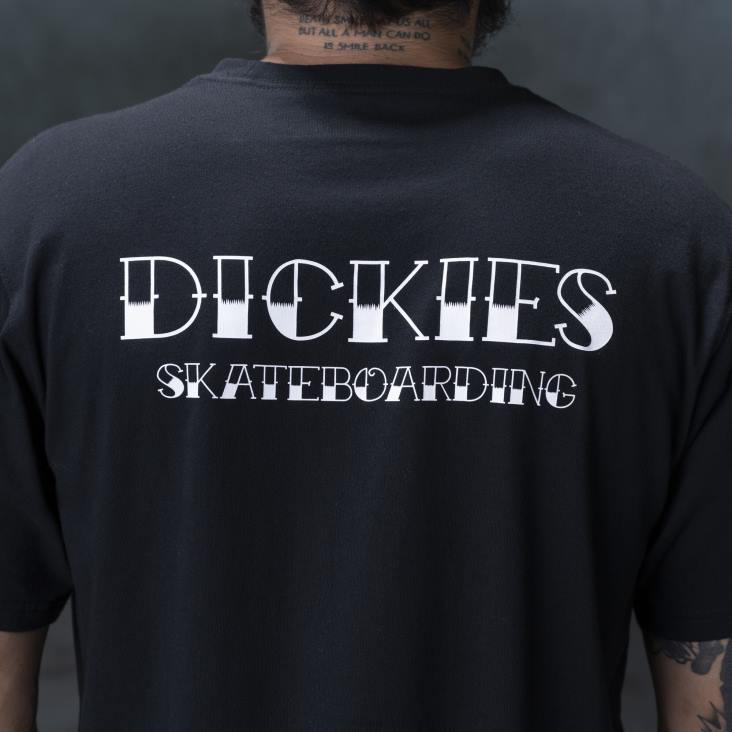 Heren Dickies ronnie sandoval americana grafisch t-shirt zwart (kbk) kleding 6F0X817