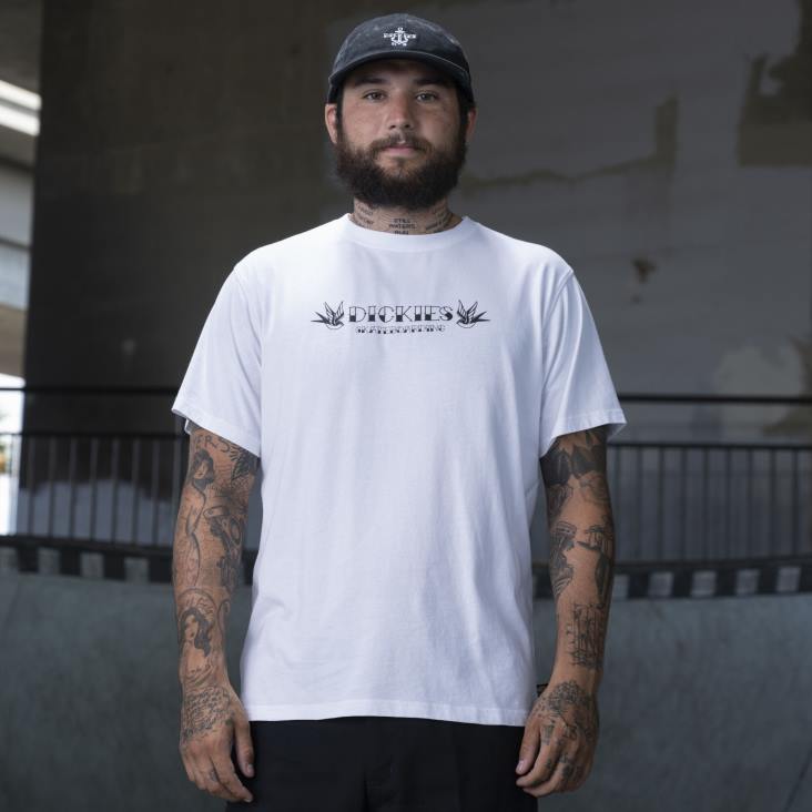 Heren Dickies ronnie sandoval foto t-shirt wit (wh) kleding 6F0X794