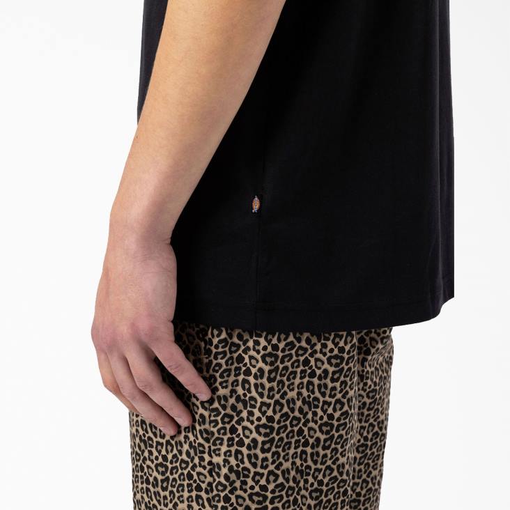 Heren Dickies skateboarden mount vista t-shirt zwart (bkx) kleding 6F0X929