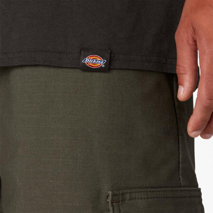 Heren Dickies skateboarden verontruste og grafische t-shirt zwart (bk) kleding 6F0X833